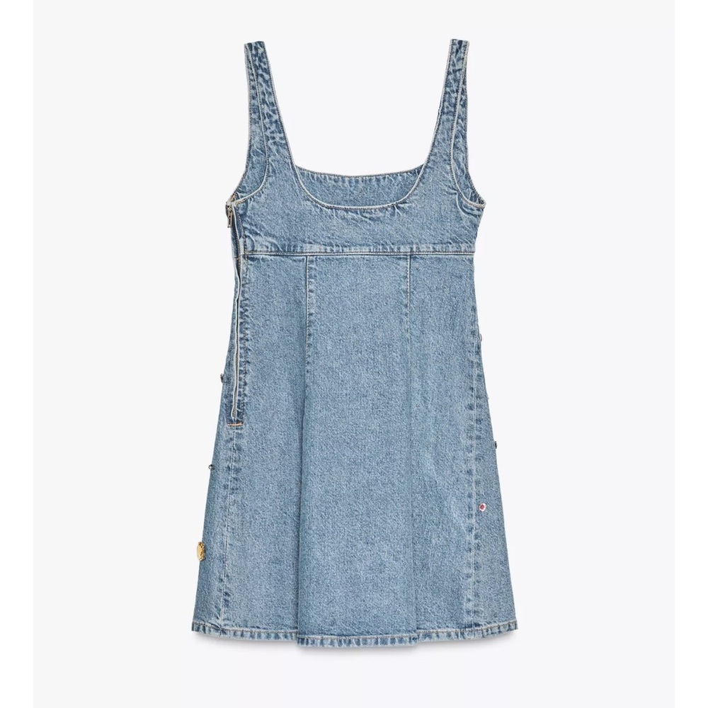 Zara TRF Jewel Denim Dress - Picture 5 of 8